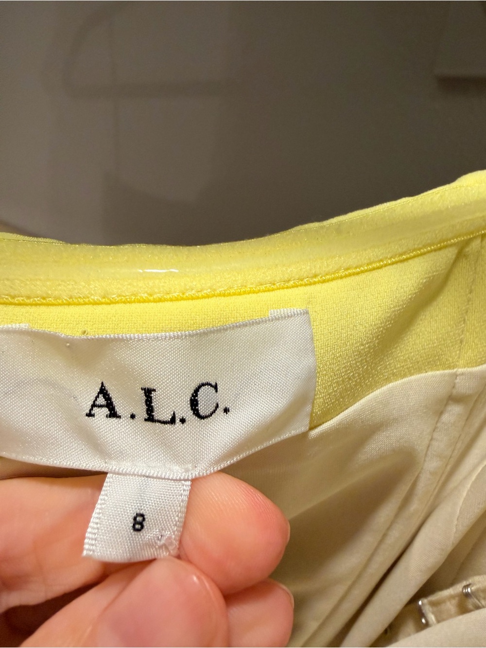 A.L.C. Strapless Lemon Yellow Mini Dress - Picture 7 of 11